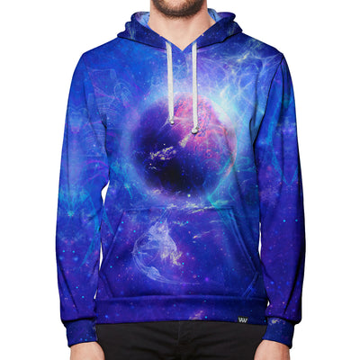 Sapphire Energy Pullover Hoodie Blue Galaxy Front