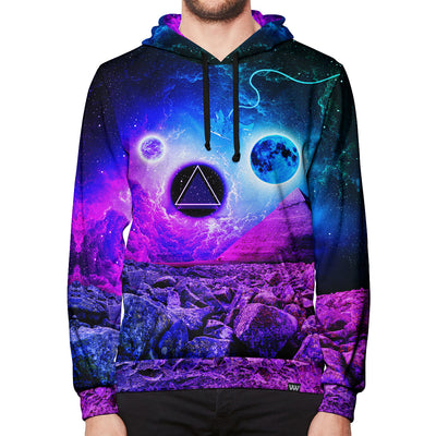 Vibe Wild Space Pyramid Pullover Hoodie Front