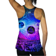 Space Pyramid Racerback Tank back body