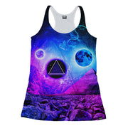 Space Pyramid Racerback Tank