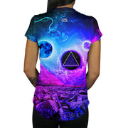 Space Pyramid Women's Tee Front Vibe Wild