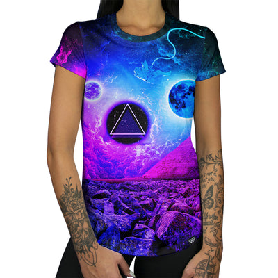 Space Pyramid Women's Tee Front