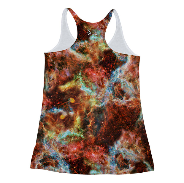 Tangerine Webs Racerback Tank back