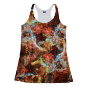 Tangerine Webs Racerback Tank