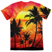 Tropical Punch Sunset Men's Tee Back Vibe Wild