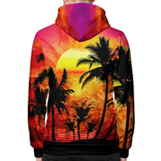 Tropical Punch Sunset Pullover Hoodie Back