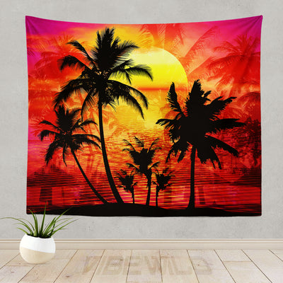 Tropical Punch Sunset Tapestry Wall Art Decor