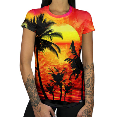 Tropical Punch Sunset Women's Tee Front