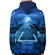 Twilight Galaxy Pullover Hoodie Back Vibe Wild