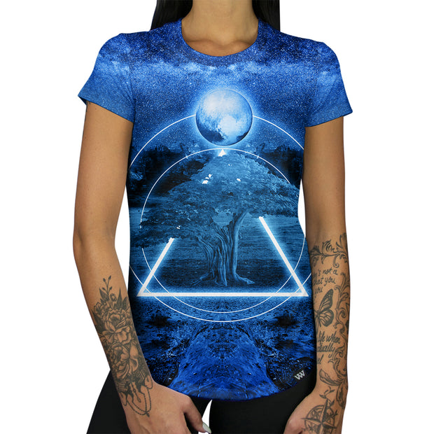 Vibe Wild Twilight Galaxy Women's Tee Front