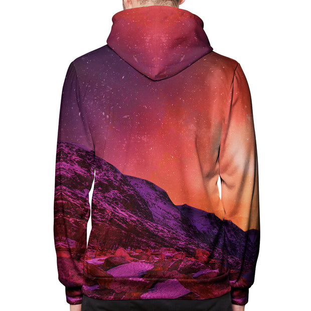 Velvet Snowcaps Northern Lights Pullover Hoodie Back