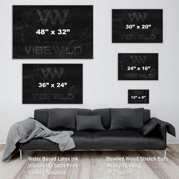 Vibe Wild Canvas Wall Art Size Guide