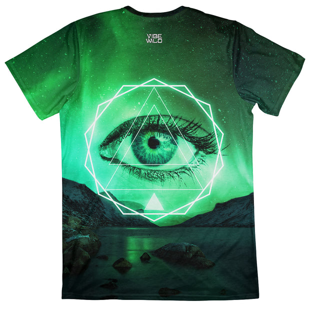 Viridian Third Eye Men's Tee Back Vibe Wild