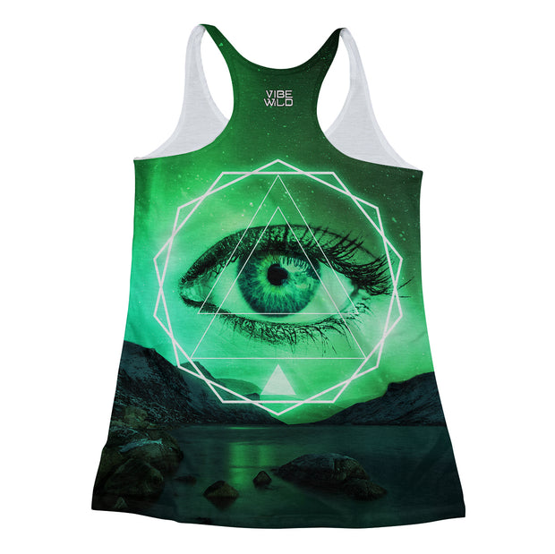 Viridian Third Eye Racerback Tank back