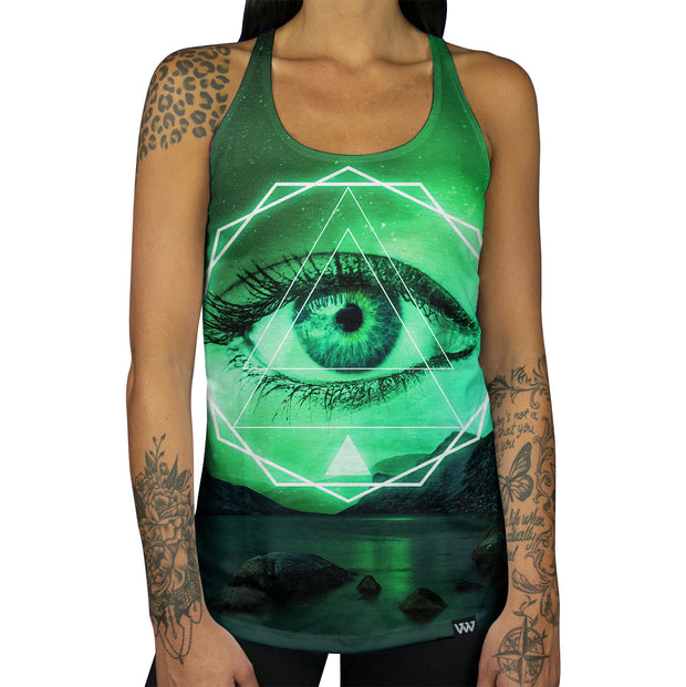 Viridian Third Eye Racerback Tank front